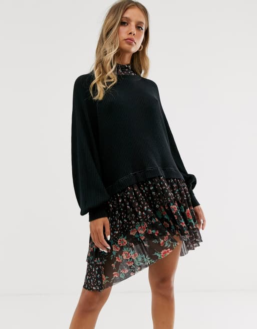 Free people opposites attract sale dress