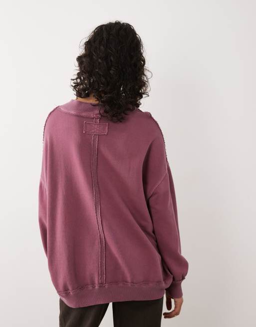 Free People Palm Springs turtle pullover in damson purple, 4 of 4
