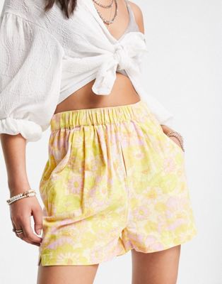 Free People palo duro relaxed shorts in retro floral