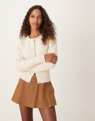 Free People Free People Paradise found faux suede skort in caramel-Pink