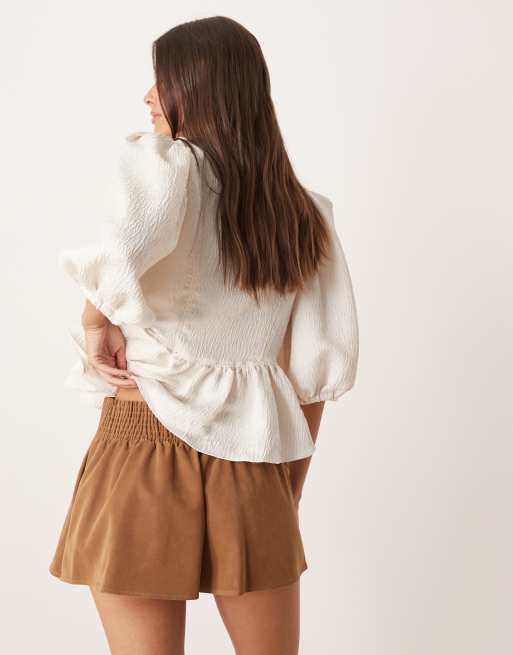 Free People Paradise found suede skort in caramel , 4 of 5