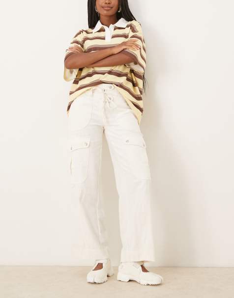 Free People park avery trouser in ivory