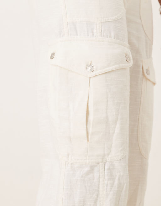 Free People Park Ave pants in ivory, 5 of 5