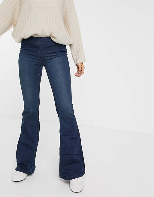 Free People Penny pull on flared jeans | ASOS