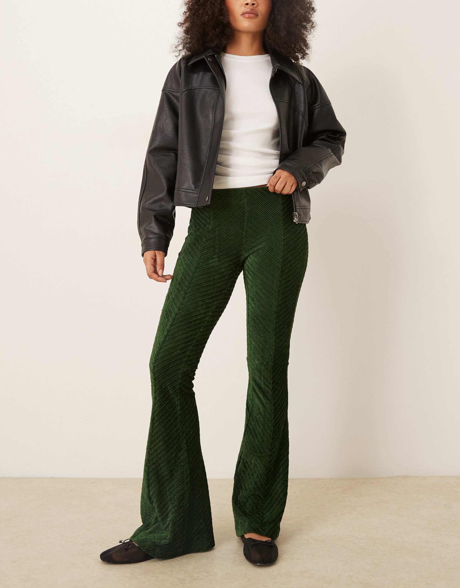 free people penny pull-on velvet flared pants in night