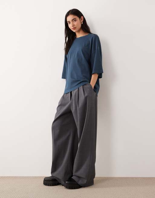 Free People perfect oversized tee in varsity navy, 2 of 4