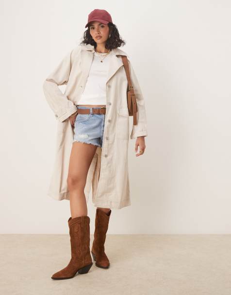 Free People perry washed trench coat in french oak - view 1