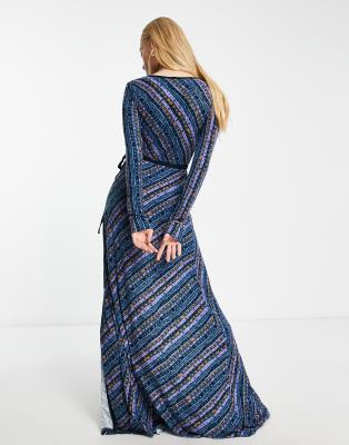 free people silky wrap skirt