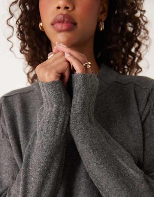 フリーピープル Free People Phoebe Pullover レディース Sweaters Dark Heather Grey Free People Womens Phoebe Pullover Dark Heather Grey Medium