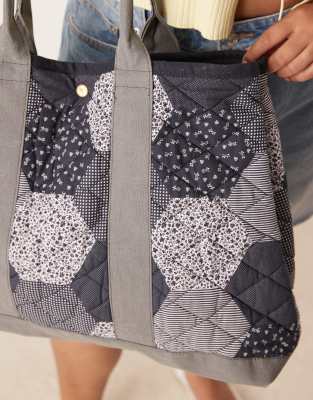 Free People Pippa Patchwork Tote Bag