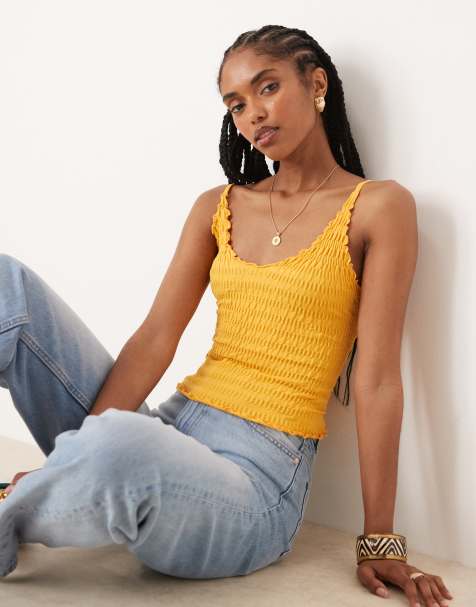 Free People pucker up seamless strap top in citrus grove