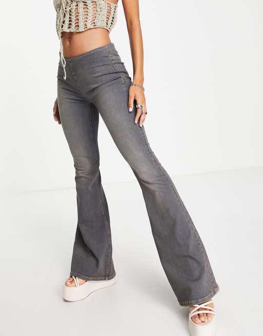 Flare leg 2025 pull on jeans