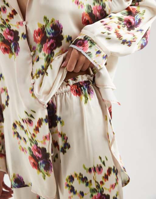 Free People Pyjama-Set Dreamy Days in Elfenbein mit Blumenmuster, 4 von 4