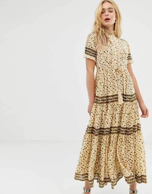 Free people rare store feelings maxi dress