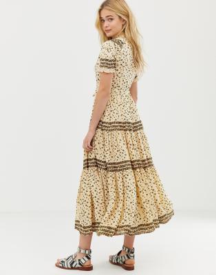 free people rare feeling floral maxi dress