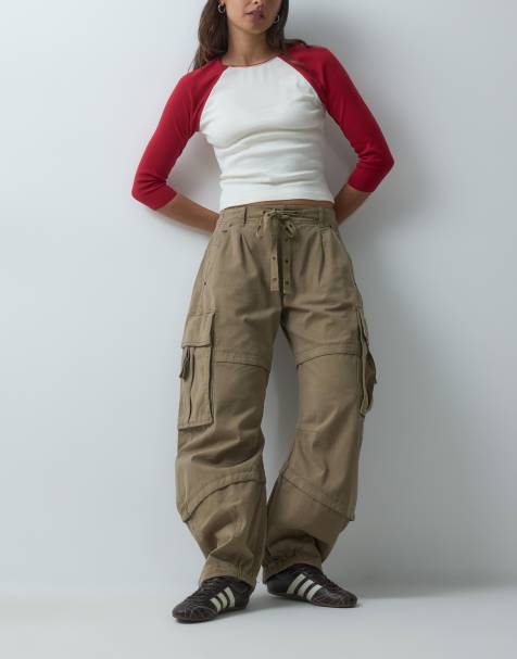 Free People Reef cargo med buede ben i aloe - view 1