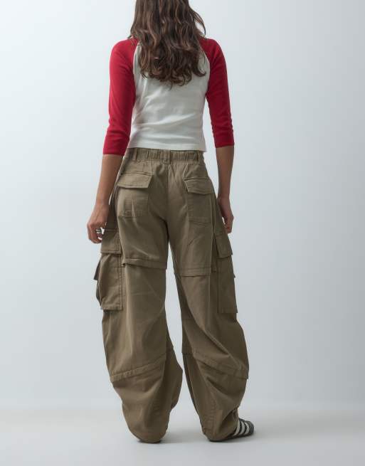 Free People Reef curved cargo in aloe, 5 of 5