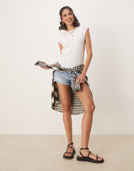 Free People riley raglan sleeve t-shirt in ivory, 2 of 4