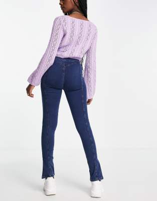 Free People Carmen flare jeans in indigo blue