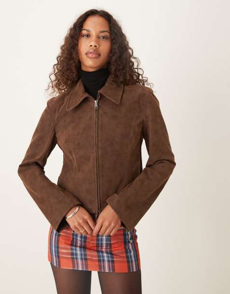 Free People river vegan jacket in brown