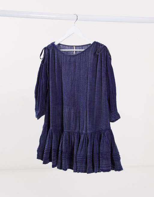 Free People - Robe babydoll - Bleu
