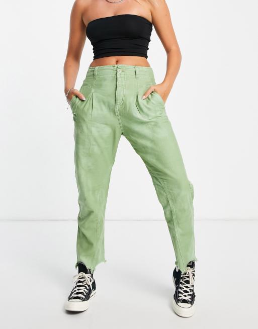 Pantalon shop coupe boyfriend