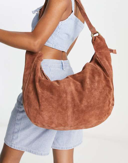 TheClothesRak Roma Suede Tote by Free People One Size / Rust