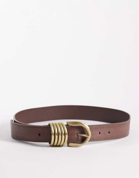 Free People Rori leather belt in brown - view 1