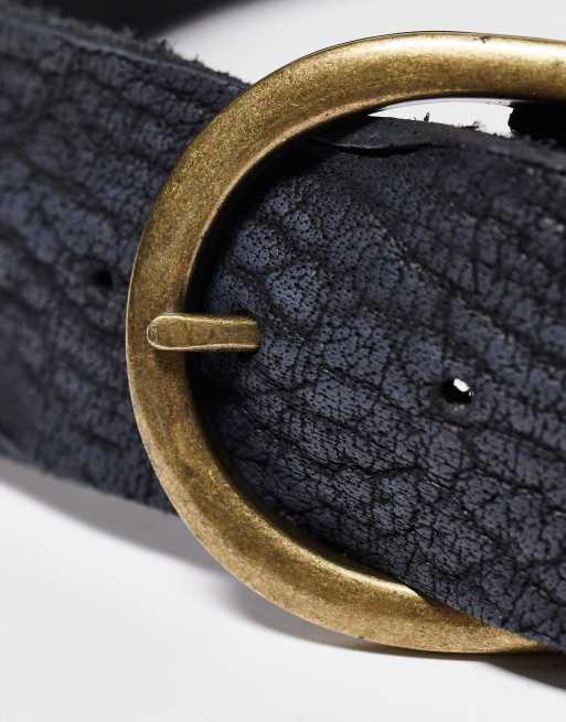 Free People rosebery genuine leather belt in black | ASOS display picture 1