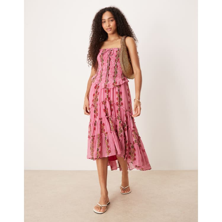 strapless open back dress Catalina Maxi Dress by Free People