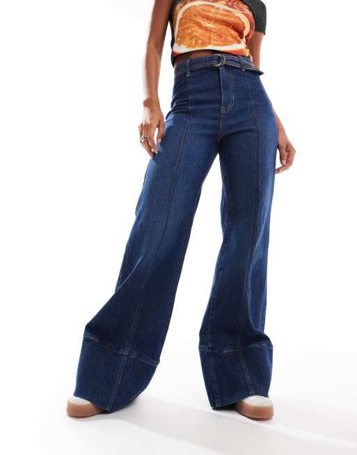 Free People ryla high rise a-line jeans in dreamscape blue, 2 of 5