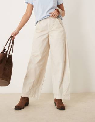 Free People Rylee Relaxed Chino Pants In White