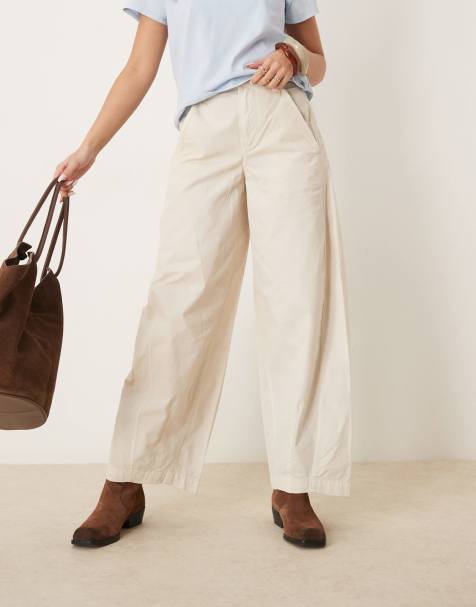 Free People rylee relaxed chino pants in french oak - view 1