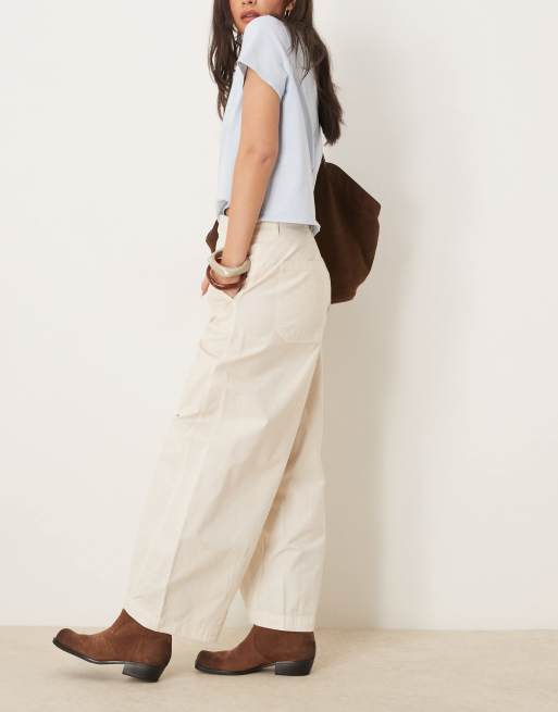 Free People rylee relaxed chino pants in french oak | ASOS