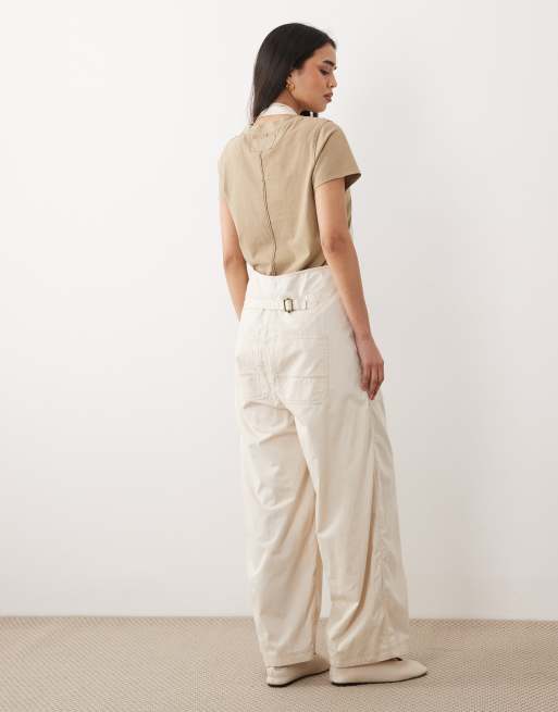 Free People - Salopette style bohème - Ivoire, 2 de 4