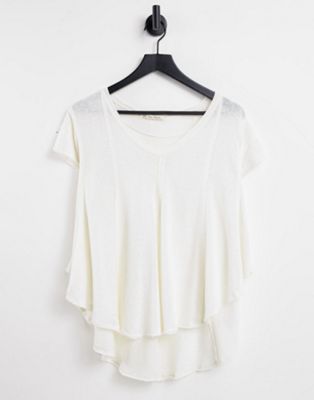 Free People Sammie relaxed fit t-shirt in white