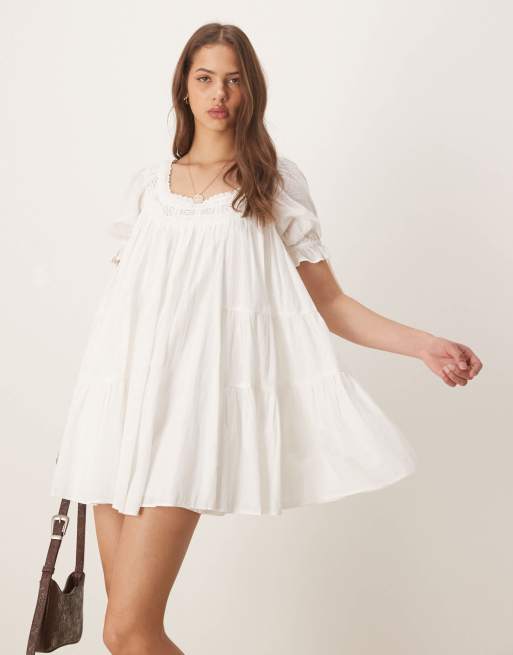 free people all dolled up mini dress Free People All Dolled Up - Red Mini Dress - Long Sleeve Dress