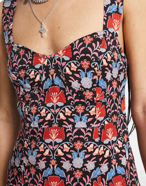 mesh off the shoulder maxi dress Dewy Dreams Floral Mesh Off-Shoulder Maxi Dress