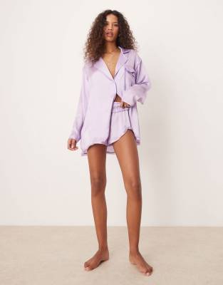Shop Free People Satin Pajama Shorts