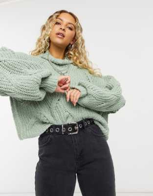 Free people outlet balloon sleeve sweater