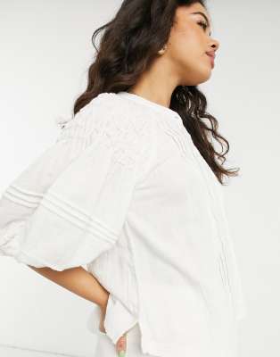 free people smocked top