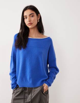 Free People See Me Pullover Sweater In Blue