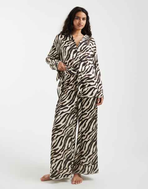 Free People set pigiama Dreamy Days con stampa zebrata - view 1