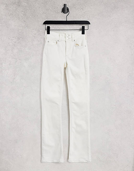 Free People Shayla high waist bootcut jeans in white