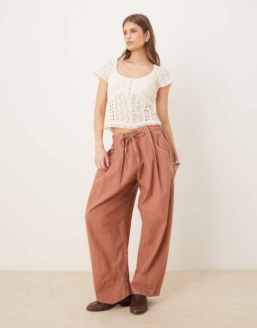 Free People short sleeve lace top in whisper white, 3 of 4