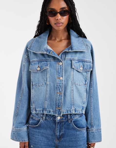 Free People side to side jacket in river wash - view 1