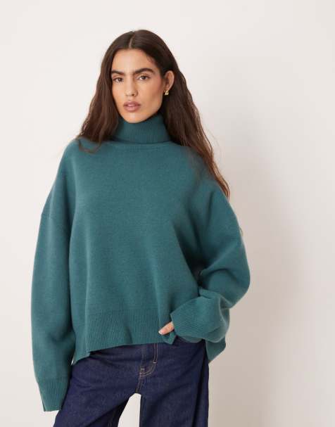 Free People sigma turtleneck in blue grey - view 1