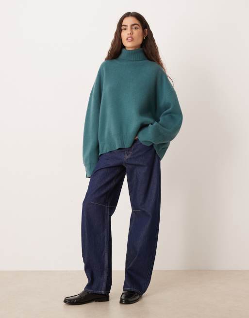 Free People sigma turtleneck in blue grey, 2 of 4
