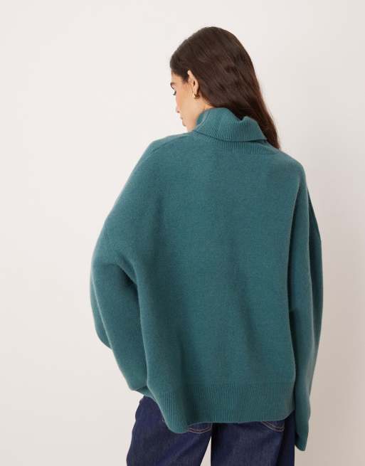 Free People sigma turtleneck in blue grey, 4 of 4