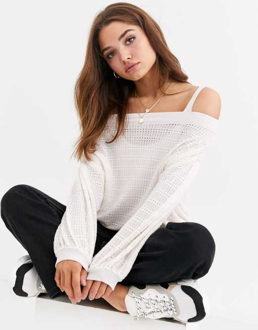 Free People Sistine Hacci off shoulder lightweight sweater ASOS